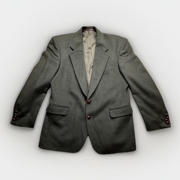 Tailors Row by Deansgate 100% Camel Hair Blazer Jacket Green 42